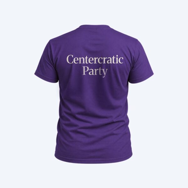 Centercratic Party T-shirt – Purple – Back